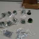 Dixiao 10 Pack Green Crystal Decorative Cabinet Dresser Knobs, Crystal Furniture DoorKnobs, Bathroom Cupboard Hardware Drawer Pulls, Glass Cabinet Drawer Knob (Green)