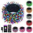 Minetom LED Color Changing Smart RGB Christmas Tree Lights, 264ft 800LED String Lights, 16 Milion Adjustable Colors Fairy Lights with Remote & Timer & Memory Function for Xmas Tree Holiday Party