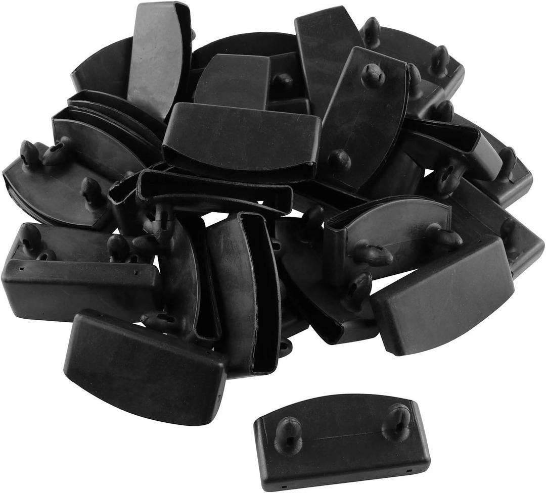 JCBIZ 30pcs 57x8mm Plastic Bed Slat End Caps Holders Plastic Connector Furniture Accessories for Holding Securing Wooden Slats Bed Base