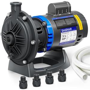 Booster Pump,3/4 HP Pure Copper Motor with Dual Voltage(115V or 230V),IPX4 Waterproof Compatible for Pressure Side Pool Cleaners Vac-Sweep 280,380,3900