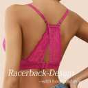 Avidlove Bralettes for Women Lace Racerback Bras Wireless Unlined Bralette Comfy Bra Sexy Lingerie Tops (XL)