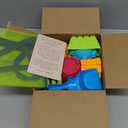 Collapsible Beach Toys for Toddlers Kids 2 Foldable Sand Buckets Shovel Rake, 8 Sand Molds & Castle Building Kit, Mesh Bag 13-Piece Travel Sandbox Toy Set Ages 3-12