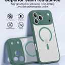 Faiono Magnetic for iPhone 17 Pro Case [Full Camera Protection][Military-Grade Protection][Compatible with MagSafe] Shockproof Protective Slim Phone Case for iPhone 17 Pro, Night Green