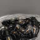 100FT LED Outdoor String Lights with 60+4 Waterproof Bulbs(1.5FT Bulbs Spacing), Remote & Dimmer, Commercial Grade Patio Lights with 3 Mode Light & Timing, 100PC Ties