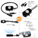 Sensky 19.7ft/6m Motion Activated LED Strip Light Kit Flexible LED Strip Motion Sensor for Bedroom, Gun Safe, Under Cabinet, Under Bed, Pantry, Kitchen, Stairway, Closet(Warm White 3000-3500K) (1 KIT upgrade with dimmer)