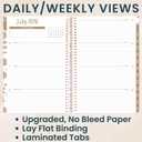bloom daily planners 2026-2027 Planner - Academic Year (July 2026 - July 2027) Monthly & Weekly Soft Cover Planner for Women - 13 Month Calendar Agenda Book with Stickers - 5.5" x 8.25" - Tan Leopard