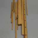 Bamboo-Pasta-Drying-Rack with Transfer Wand & 12 Arms, Large Collapsible Fresh Pasta Dryer Holder for Homemade Noodle, Spaghetti, Tagliatelle, Detachable Fettuccine Hanger Stand with 12 Bars