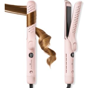 Wavytalk Airflow Styler Whirlwind Curl, Hair Straightener and Curler 2 in 1, Upgraded Curling Iron & Flat Iron Achieve One Pass Curl, Less Damage to Hair