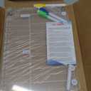 Magnetic Acrylic Weekly Planner and to Do List Set for Fridge  8"12" Clear Dry Erase Boards with 6 Markers, Reusable Fridge Whiteboard for Meal Planning, Chores, Office & Family Tasks