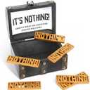 The Gift of Nothing - White Elephant Gifts for Men Who Want Nothing, Pirate Chest with 10 Golden Nothing, Funny Holiday Birthday Christmas Gag Gifts for Women Men