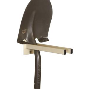 Gemplers Original Tool Rack for Shovels, Spades, Rakes, and Brooms, Black, Steel, 12 in L x 1-1/2 in W x 4-1/2 in H (Tan)