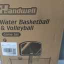 2 in 1 Pool Basketball Hoop & Pool Volleyball Net Set,Pool Sport Toys | Pool Game with Weighted Base&Stand,2 Water Volleyball&2 Basketball and Pump,Summer Outdoor Pool Family Party for Kids Adults