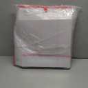 ZOBER Christmas Ornament Storage Box - Stores 128 Ornaments W/ 2 Sided Zipper - Flexible Plastic Christmas Ornament Storage Containers - 3 Inch Cube Compartments - Red