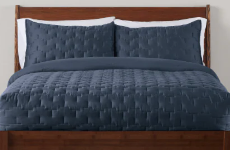Modavari 1 Full/Queen Comforter 100%Cotton, Navy