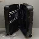 Coolife Luggage PC+ABS Hardshell Suitcase with TSA Lock, Spinner Carry On Lightweight (Charcoal, 20in)