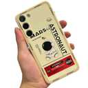 Yonds Queen for Samsung Galaxy S22 Cute Case, Cartoon Astronaut Space Moon Rocket Design Stylish Bumper Cover Women Girls Protective Shockproof Fashion Case (White, Samsung Galaxy S22)