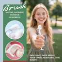 40 Pack Mint Mini Disposable Toothbrush No Water 5-in-1 Prepasted Soft Bristles & Floss & Toothpick & Tongue - Essentials for Travel Flight Hotel Camping Car Guest Use for Women Men Kids