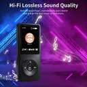 128GB MP3 Player,with Bluetooth 5.2, Music Player with Built-in HD Speaker, HiFi Sound, E-Book, Earphones IncludedVoice Recorder
