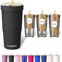 Frost Buddy Togo Buddy | 30 oz Stainless Steel Vacuum Insulated Tumbler | To Go Coffee Cup  Iced Coffee Cups, Iced Coffee Sleeve, Travel Mug, Thermal Cup for Hot & Cold Drinks, Dunkin Cup (Black) | Vacuum Insulated, Thermal Mug, Hot and Cold Drinks, Dunkin Cup