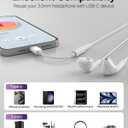 USB C to 3.5mm Headphone Jack Adapter for iPhone 17 Air/16/15 Pro/Pro Max/Plus, 3-Pack Type C Aux Dongle Cable Cord Compatible with iPad, Samsung Galaxy S25/S24/S23/S23/S22/S21Ultra/Note 20, MacBook