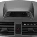 Center Dash A/C Air Vent Outlet Panel with Clock Dashboard Duct Outlet Vent Grille Panel Assembly for Toyota Corolla 2009-2013 | Gray, Plastic | Replaces 55670-02340, 5567002340