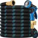100 FT Non-Expandable Garden Hose, 2026 New Upgraded Flexible Water Hose, Ultra Lightweight Non-Expanding hoses with 10 Function Sprayer, Leak proof, Pressure Resistant for Yard, Outdoor