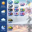 OXG Ski Snowboard Goggles for Men Women, UV Protection Ski Snow Goggles for Kids Youth Adult (3p Pink+white+black)