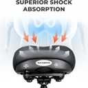 ROCKBROS Bike Seat Inflatable Air Cushion Shock Absorbing Comfortable Saddle Universal Fit Bicycle