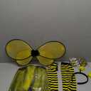 SATINIOR Bee Costume Kit for Women Tutu Skirt Bee Wings Headband Striped High Leg Warmers for Halloween Cosplay Party (50 cm/ 19.69 inches)