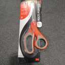 Scotch Multi-Purpose Stainless Steel Scissors, 8 Inches, Red & Gray, Great for Home, School and Office (1-Pack)