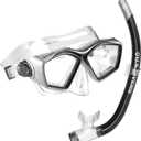 OutdoorMaster x U.S. Divers Icon Snorkeling Gear for Adults, Snorkel Mask Set Anti-Fog & Anti-Leak Diving Mask Goggles for Snorkeling Travel