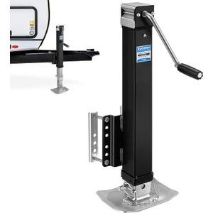 Kohree 8000 lbs Trailer Jack Heavy Duty, Bolt on Trailer Jack for Yacht, Boat, Horse, Utility Trailers, Adjustable RV Tongue Jack with Drop Leg & Ergonomic Handle