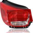 Tail Lights Outer Assembly Compatible with 2013 2014 2015 Chevy Malibu LT LS Eco, Left Driver Side Rear Light Taillights Replacement # 23294318