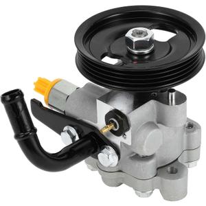 Power Steering Pump for Kia Sorento LX 3.5L V6 2003-2006 Consistent No.57100-3E000/5781/13793 Power Assist Pump Silver Tone with Pulley 1 Pcs