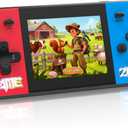 Handheld Game Console for Kids, Preloaded 240 Retro Video Games with 3.0 LCD Screen, Rechargeable Battery Mini Arcade Electronic Toy Gift for Boys & Girls Ages 3-12 (Blue-Red)