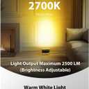Onforu LED Flood Light Outdoor 300W Equivalent, 30W Color Changing RGBW Floodlight with Remote, 2700K Warm White IP66 Stage Lights Indoor Uplights for Events, Uplighting for Halloween 4 Pack