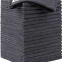 HOMEXCEL Grey Microfiber Cleaning Cloth 20 Pack 11.5 x 11.5 inch Microfiber Towels for Cars Ultra Absorbent Car Washing Cloth Lint Free Streak Free Cleaning Rags for Car Kitchen Window