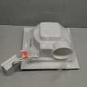 Bathroom Exhaust Fan with Light, 10" Inch Square Bath Fan Light, 141CFMCeiling Mount Ventilation Fan, Ultra Quiet 1.0 Sone Shower Exhaust with LED Lights for Home/Office