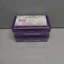 2 x Pencil Box, Clear Pencil Case, Large Capacity Plastic Hard Pencils Case Crayon Box with Snap-Tight Lid Stackable for Kids Adult Student Pens Pencils School Supplies Storage Office Supplies, Purple