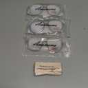 AMOMOMA Trendy Retro Aviator Reading Glasses for Women Men,Classic Large Oversized Reader Blue Light Computer Frame AM6145 (P2 Black+brown+light Purple)