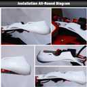 JFG RACING Dirt Bike Hand Guards,7/8" and 1 1/8" Handlebar Motorcycle Handguards Accessories Universal for CRF CR XR 110 150 250 300 450 Dirt Pit Bike ATV Electric Dirtbike Motocross Enduro-Red