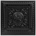 Art3d Drop Ceiling Tiles, Glue up Ceiling Tiles, 2'x2' Plastic Sheet in Black (12-Pack, 48 Sq.ft) (24"x24")
