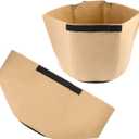 Nursery Plant Grow Bags 10 Gallon Aeration Pots with Handles Non-Woven for Khaki Color (Size 4)