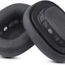 Replacement Ear Cushions for AirPods Max Headphones, Protein Leather Earpads with Magnet (Leather Black)