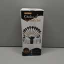 Cooking Utensils Set- 35 PCs Kitchen Utensils with Grater,Tongs, Spoon Spatula &Turner Made of Heat Resistant Food Grade Silicone and Wooden Handles Kitchen Gadgets Tools Set for Nonstick Cookware (Black)