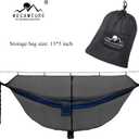 Hammock Bug Mosquito Net XL 11x4.6FT No-See-Ums Polyester Fabric for 360 Degree Protection Dual Sided Diagonal Zipper for Easy Access Fits All Hammocks