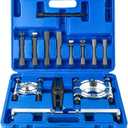 weyleity Heavy Duty 5-Ton Bearing Puller Set | 14PCS Wheel Hub Axle Puller Kit, 2" and 3" Splitters Gear Removal Tool, Bearing Separator Puller Kit for Automotive Repair