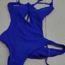 Sexy One Piece Swimsuit for Women Criss Cross Halter Neck Swimwear Cut Out Bathing Suit Thong 1 Piece Swimsuit, XL