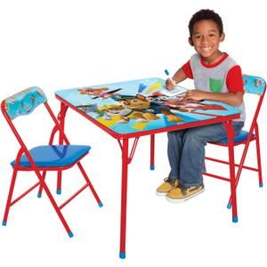 Paw Patrol Kids Table & Chairs Set for Kid and Toddler 36 Months Up to 7 Years, Includes: 1 Table (24" L x 24" W x 20" H), 2 Chairs (13" L x 13.5" W x 21" H) Weight Limit: 70 lb
