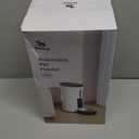 Petory Timed Automatic Cat Feeders - 4L Programable Dry Food Dispenser for Cats and Small Medium Dogs 6 Meals with Desiccant Bag Dual Power Supply 10S Voice Recorder (White)